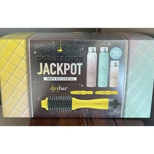 Drybar Double Shot Jackpot Smooth Hair Essentials Gift Set Blow Dryer Brush NEW!